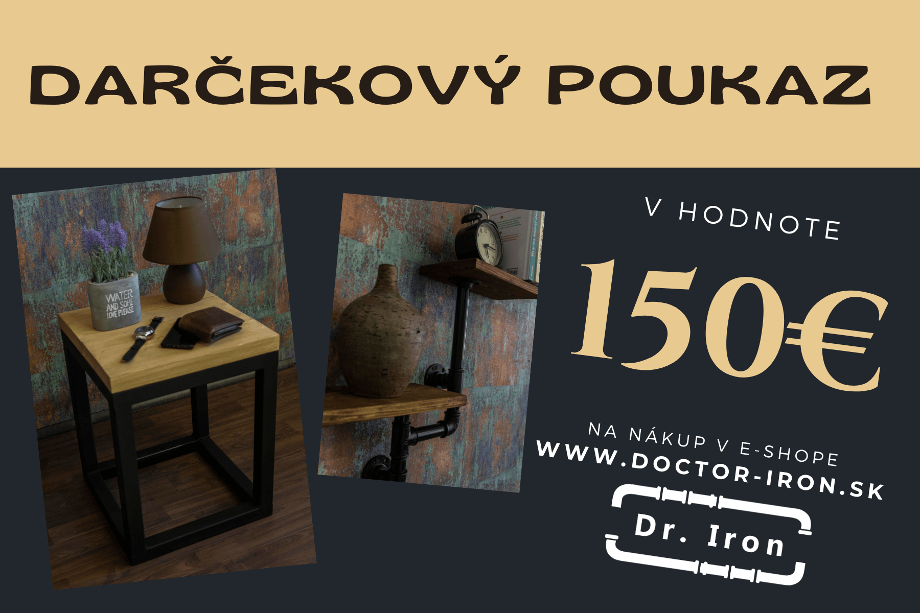 darčekový poukaz 150e